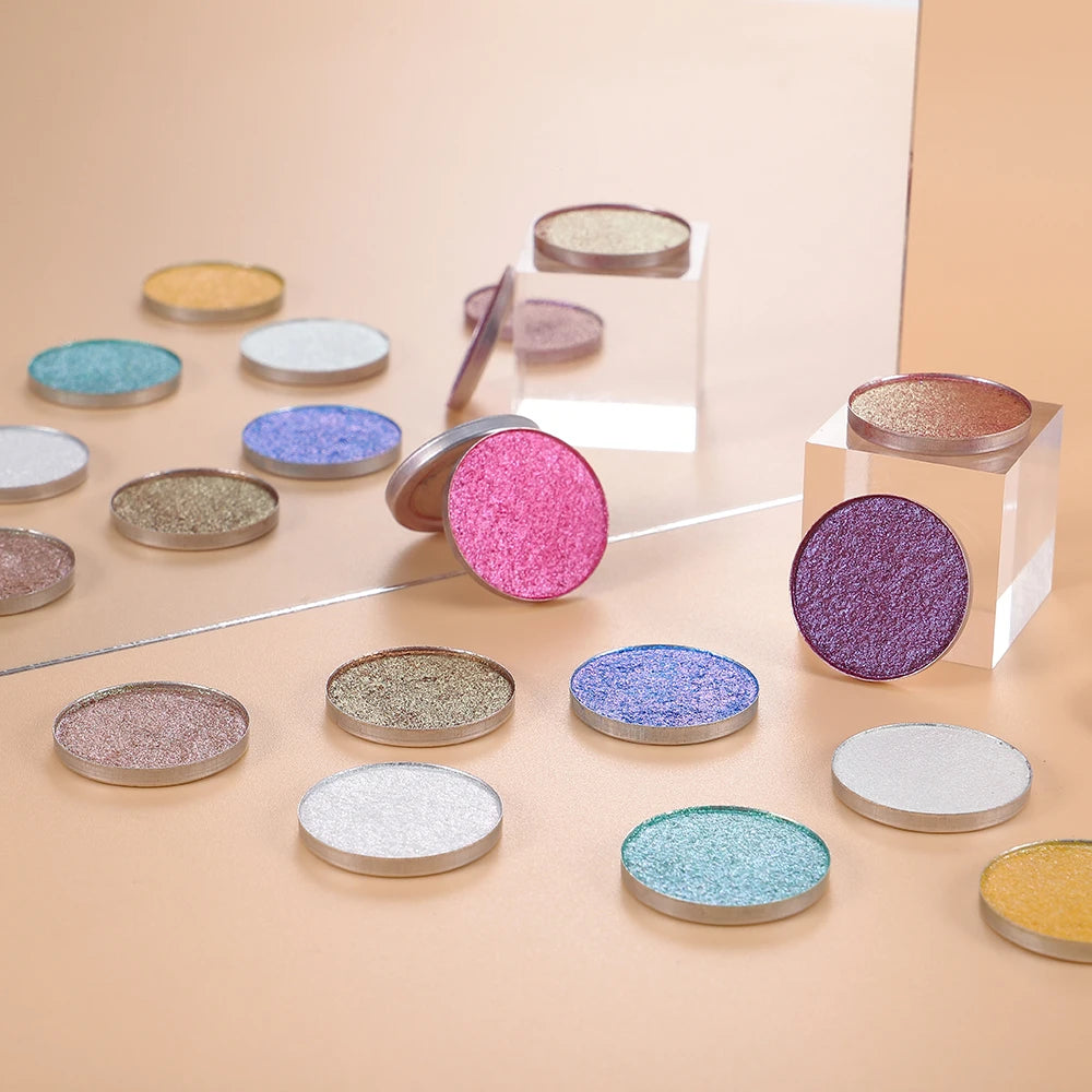 Free logo Design  Chrome Eyeshadow Private Label Vegan Single Eyeshadow Cruelty Free Customizable Chameleon Eyeshadow