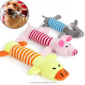 Eco-Friendly Cotton Dog Chew Toy Small Animal Shaped Squeaky Plush Toy for Dog Play