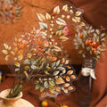 20 Stickers Per Pack Amber Flower Shadow Series Large Size Material Decorative Collage Priming