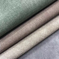 Factory Price Linen Ramie Cotton Cloth Texture PU Synthetic Leather for Phone case Notebook Binder Package Recycled Leather GRS