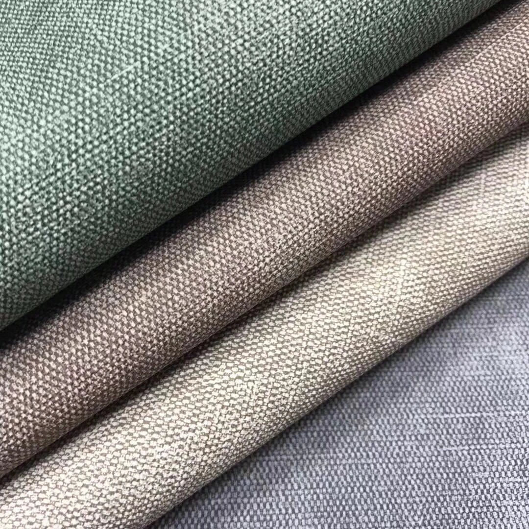 Factory Price Linen Ramie Cotton Cloth Texture PU Synthetic Leather for Phone case Notebook Binder Package Recycled Leather GRS