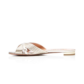 Summer Women Flat Solid Color Round Toe Sandals Stylish Casual and Light Ladies Slides