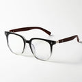 Designer New Style TR Square Anti-blue Light Glasses With Paper Transfer Wood Grain Pattern Arms for Unisex