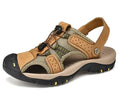Custom Big Size 38-47 Outdoor Sport Barefoot Beach Genuine Leather Sandals Men Summer Man Chaussure Homme Male Flats