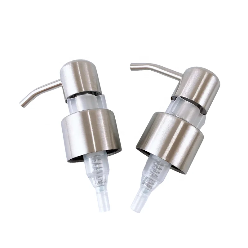 304 Stainless Steel Non Spill Personal Care Bottle Stopper for Bathroom/Kitchen Foam Soap/Shampoo Dispenser Accessories Custom