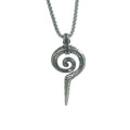 Vintage Snake Scepter Necklace Personality Totem Man Amulet Pendant