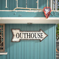 Factory Retro Vintage Arrow Metal Plate Plaque | UV Printing Tin Sign for Garage Motel Decor