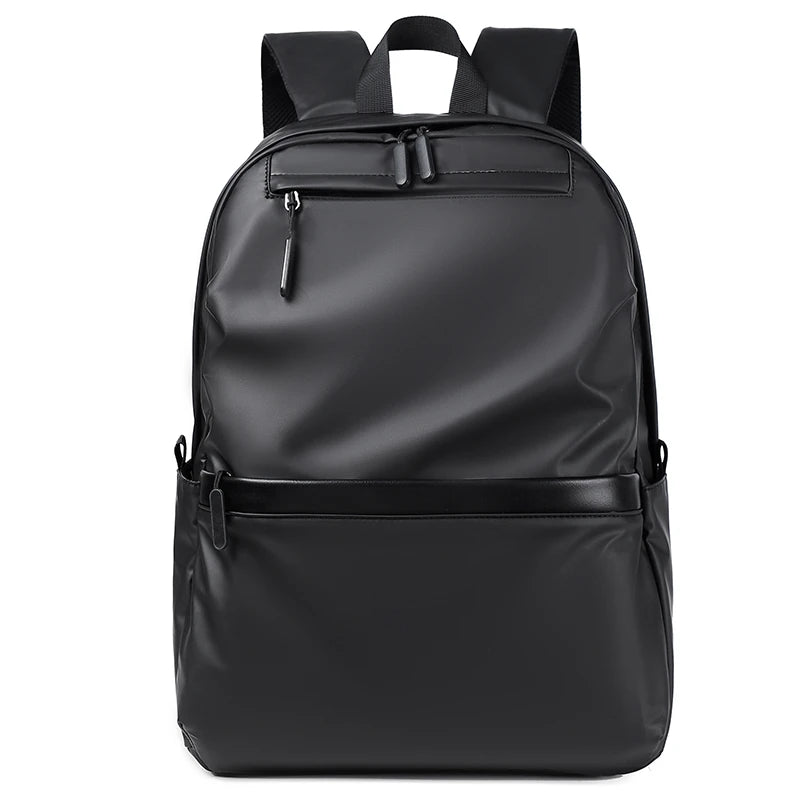 Custom Logo Nylon Material Waterproof Outdoor Casual Sport Simple Black Laptop Backpack