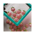 Pink Glittery Nail Art Fruit Charms Peach Resin Gems Kawaii Nail Art Slime Jewelry for Nail Art Decoration Manicure