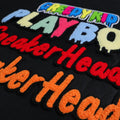 Custom Numbers Letters Chenile Patch Logo Cheap Embroidery Iron on Chenille Patches Letters for Sportswear