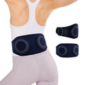 Rechargeable Electric Heating Vibration Warm Abdomen Lumbar Support Brace Waist Massager Belt