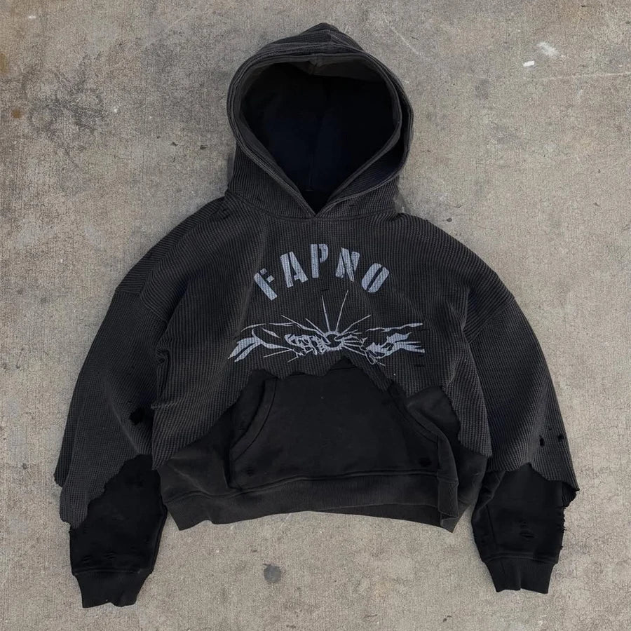 Custom Men's Casual Men Hoodies Oversized Streetwear Corduroy Double Layer Hoodie Sweatshirt for Men