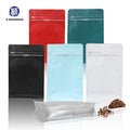Custom Wholesale Recyclable Gravure Printing Flat Bottom Pouches Coffee Bag Valve Zip Foil Lined for FoodSurface Handling