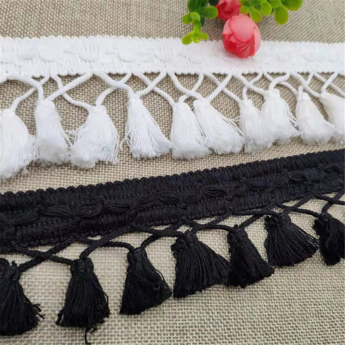 Tassel Fringe Cotton Lace Trims Clothes Curtain Sewing Fabric DIY Craft Handmade Accessories