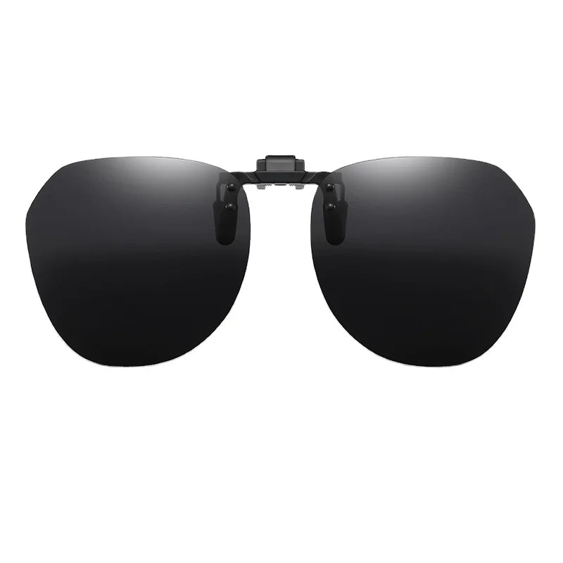 2024 Ultralight Clip-On Polarized Sunglasses Fashionable Driving Glasses with Blue Black Yellow Purple Frames Tac Lenses Unisex