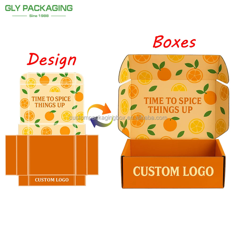 Custom High-End Orange Movable Rigid Corrugated Cardboard Box with Matt Lamination Embossed Design Magnetic Closure & Handle