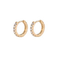 Jennie Style Lab Diamond Earring Hoop in 18K Gold K-Pop Fashion