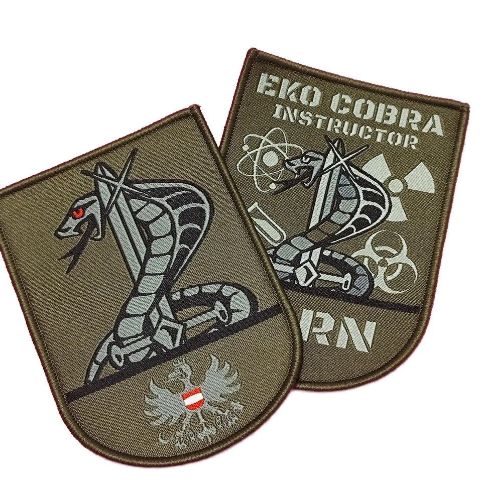 Hot Sale Eco-Friendly Logo New Design Woven Patch with Merrow Border Iron-On Clothing & Hat Patch