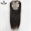 5.5*6 Inches Wholesale Price in Stock Natural Hair Toupee Raw Unprocessed Virgin Hair Vendors Silk Top Human Hair Topper