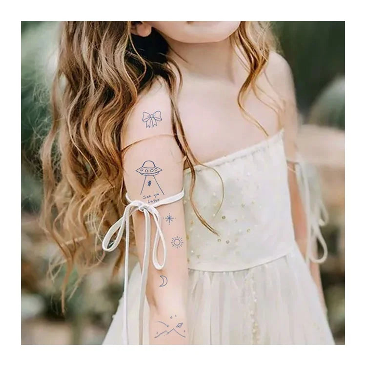 Wholesale Customized Semi-permanent Kids Adult Water Transfer Juice Long Lasting 2 Weeks Temporary Tattoo Sticker