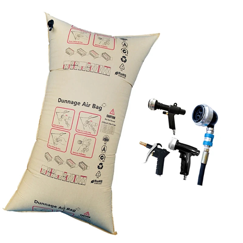 Wholesale Custom Eco-Friendly Recyclable Kraft Paper Void Fill Bags Inflatable Dunnage for Container Cargo Protection