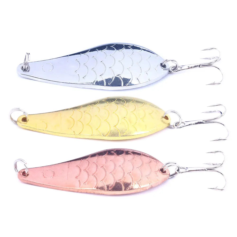 7CM 20G Metal Spoon Fishing Lure Artificial Spinner Bait Spoon Jig Fishing Lure