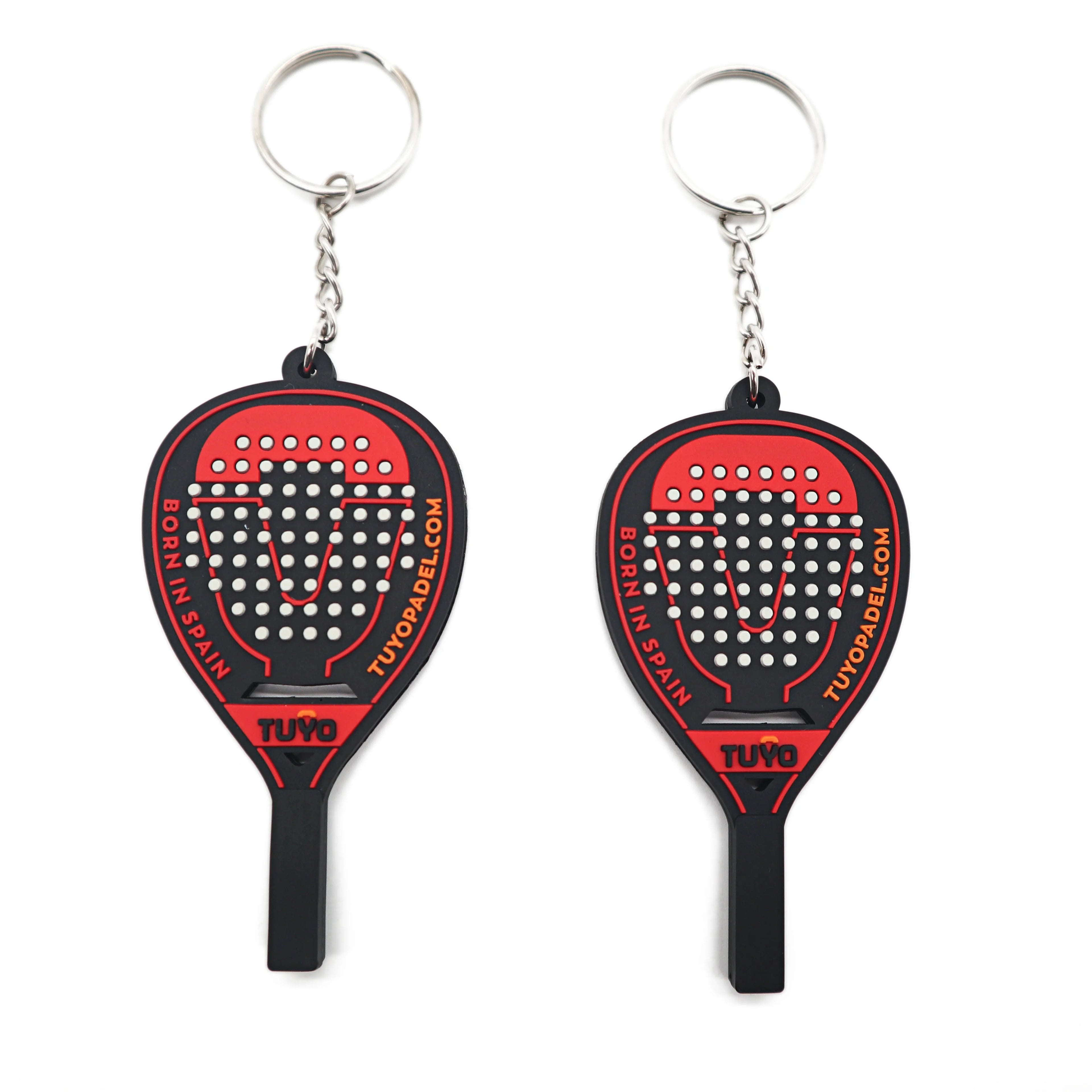 Custom Tennis Racket Pvc Keychain 3d New Style Padel Key Chains Sports Keychain Fashion Padel Keychain for Men's and Women's