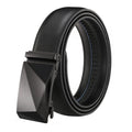 LQbelt Men's Automatic Buckle Ratchet Belts for Men Genuine Leather Belt Waistband Factory Custom LOGO