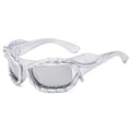 2024 Luxury Designer Hip-hop Uv400 Oversize Big Frames Party Outdoor Shades Y2k Cycling Steampunk Sports Sunglasses