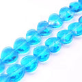 Wholesale 10mm/14mm Crystal Loose Beads Transparent Heart Glass Beads for DIY Bag Jewelry Making
