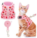Cute Puppy Cat Harness Leash Set Breathable Outdoor Walking Cat Harness Vest With Leashes Small Dogs Cat Harness Set
