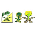 Saudi Badge Brooch the Kingdom of Saudi Arabia Palm Tree Logo Metal Magnetic Badge Pin Manufacturer