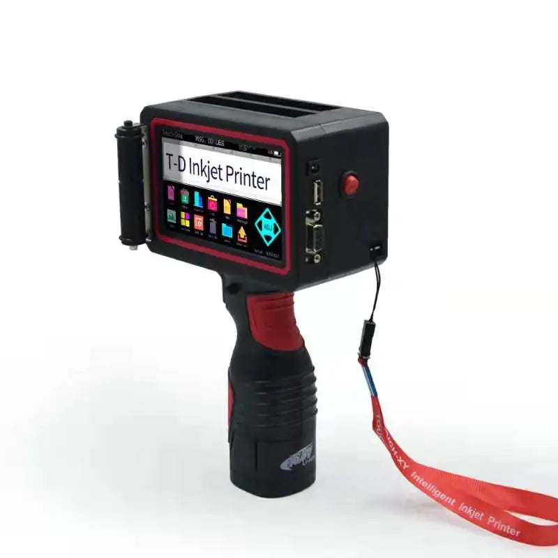 50MM Large Character Handheld Inkjet Printer Small Coder Portable Printing Machine for T-Shirt Wall Carton Encoder Inkjet Gun