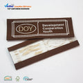 High Quality Clothing Labels Wholesale End Fold Custom Name Brand Logo Colorful Woven Tags for Apparel