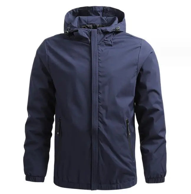 Blank Outdoor Jacket Custom Logo Waterproof Windbreaker Jackets Oversize Men's Casual Coat Jacket
