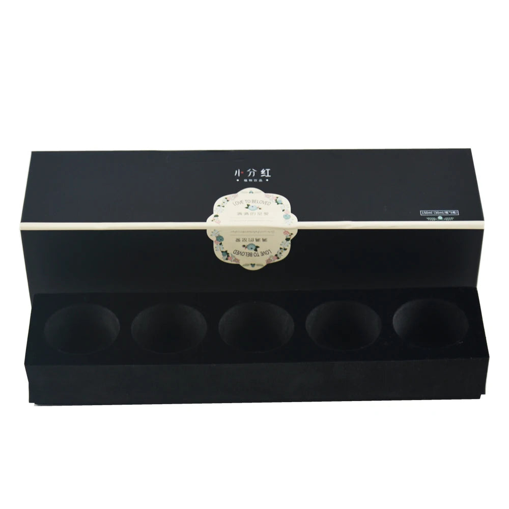 Matte Black Magnetic Gift Box Tea and Coffee Packaging