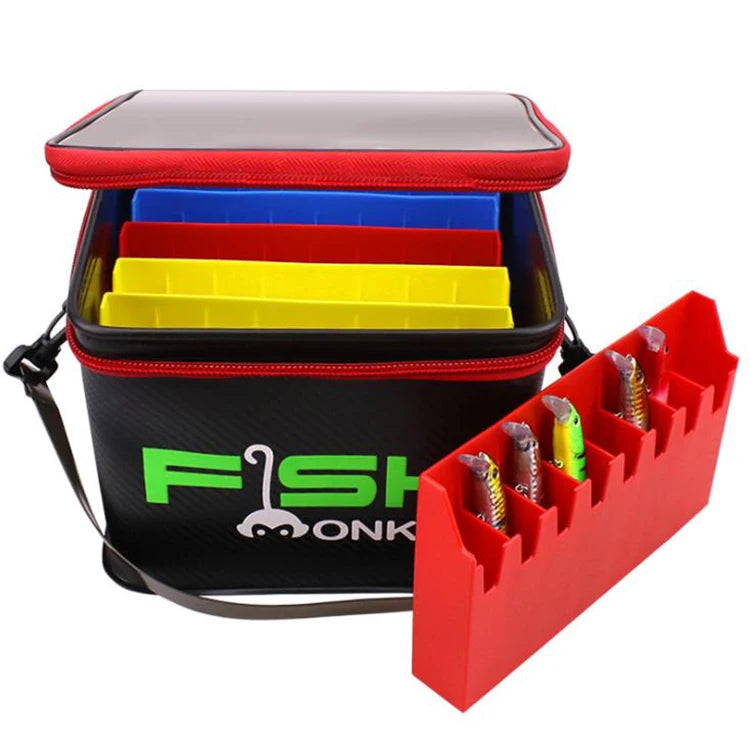 WEIHE Fishing Lure Storage Case Multi-function Fish Bucket Bag With Detachable Waterproof Bag Fishing Tackle Boxes Tools