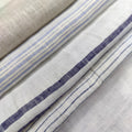 M&Y RW1217 100% Linen Ready-Made White Curtains Blackout Fabric Roll for Home Textile Cushions Upholstery