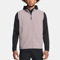 Men's Lightweight Waterproof Spring Woven OEM Service Quilted Jacket Full Zip Stand Collar Sleeveless