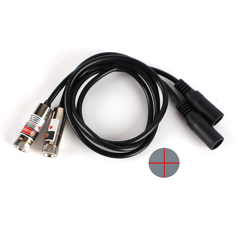 650nm Red Cross Line Laser Positioning Module Adjustable Focus Laser Diode Module