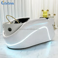 Electric Massage Water Circulation Head Spa Shampoo Bed Hair Salon Washing Chair