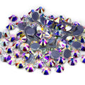 Pujiang Machine Cut Shiny Crystal AB Rhinestones Bulk Loose Hotfix SS10/SS16/SS20/SS30/SS34/SS40 Wholesale