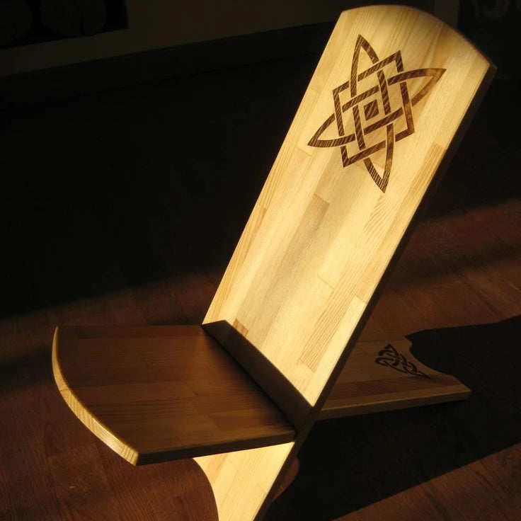 JUNJI  Solid Wood Viking Chair Vintage Viking Chair Children Chair