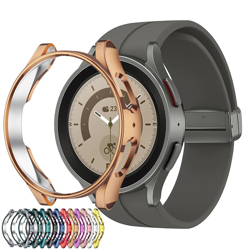 Tempered Glass PC Plastic Cover for for Watch 5 Pro All Coverage Protective Bumper Case YHQ Fashion Accessories
