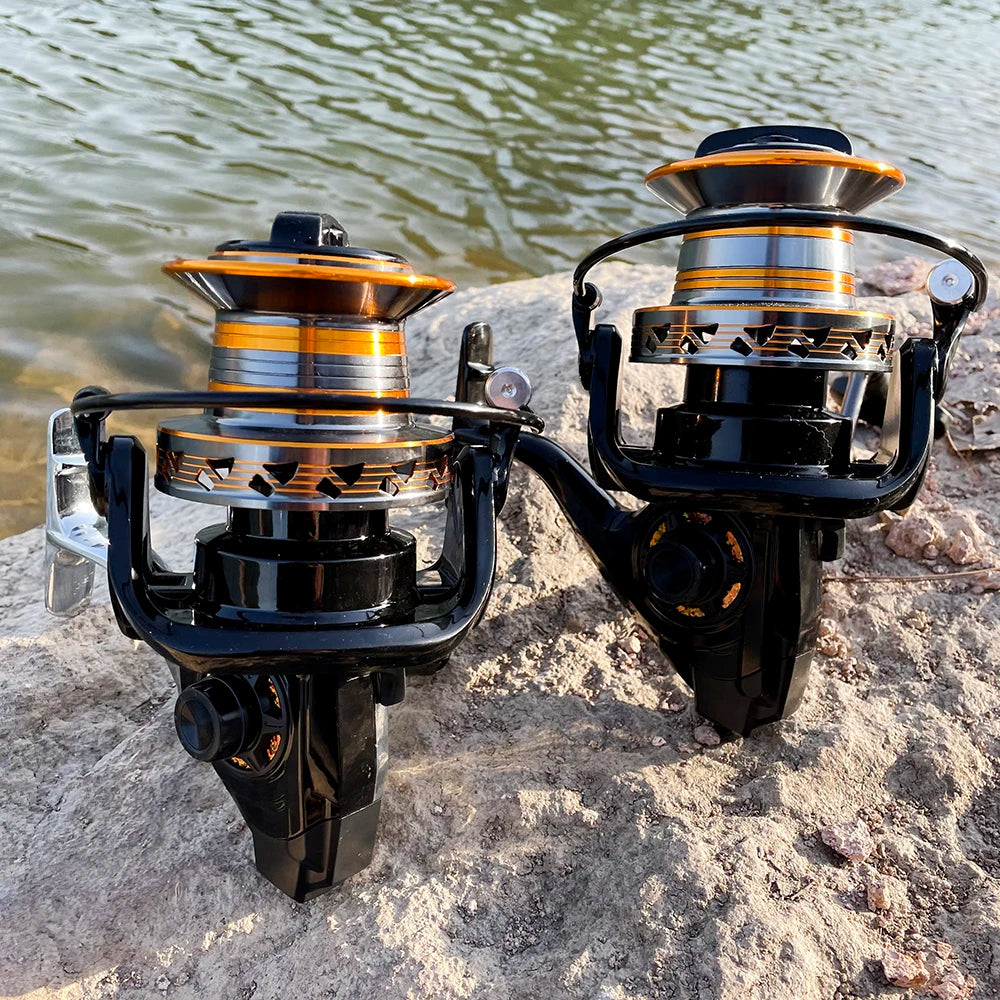Professional Waterproof Ultralight Deep Sea Aluminium Alloy 5.2:1 12+1 Tambor Giratorio 30KG Max Surf Fishing Reel Saltwater