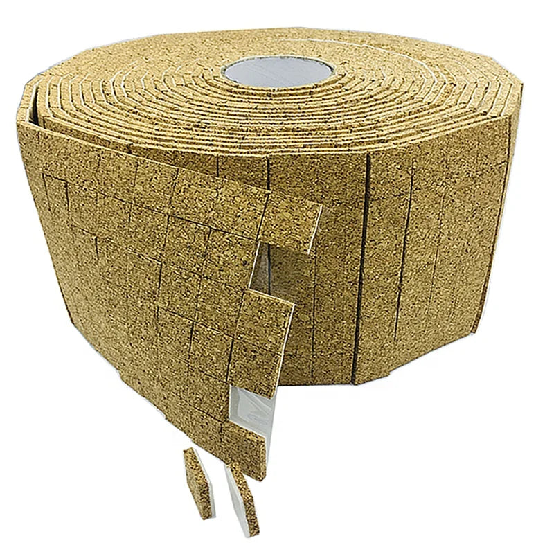 25*25*5+1MM  Cork Separator Spacer Pads With Cling Foam for Glass Protecting on Rolls Cork Shipping Pads Cork With Cling Foam