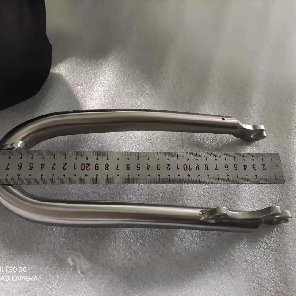 2021 New Design Titanium BMX Road Bicycles 20'' Small Wheel 100*15mm Disc Brake Bicycle Front Fork