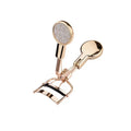 Brilliant Beauty Custom Rose Gold Eyelash Curler Stainless Steel Makeup Tool for False Eyelash Application