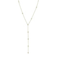 Wholesale Custom Chain Zircon Unique Trendy Luxury 925 Sterling Silver Bezel Droplet Lariat Fine Jewelry Necklaces for Women