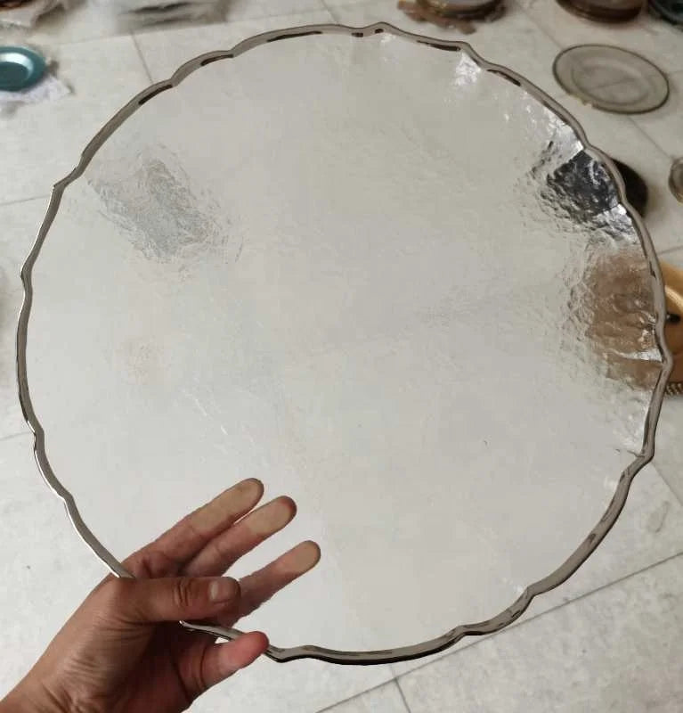 Wholesale Wedding Event Glass Charger Plates